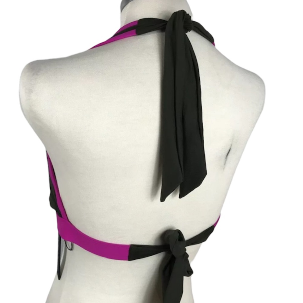Ivanka Trump Color-Block Triangle Halter Bikini Top - Picture 7 of 7